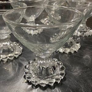 Vintage Anchor Hocking Boopie Sherbet Glasses Set of 6